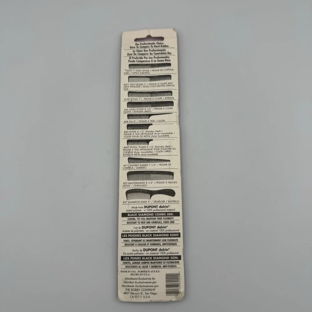 Black Diamond By DuPont #393 Euro Styler Comb 7